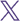 x logo